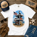 Red, White & Blue Lifeguard Stand | Premium Heavyweight Tee