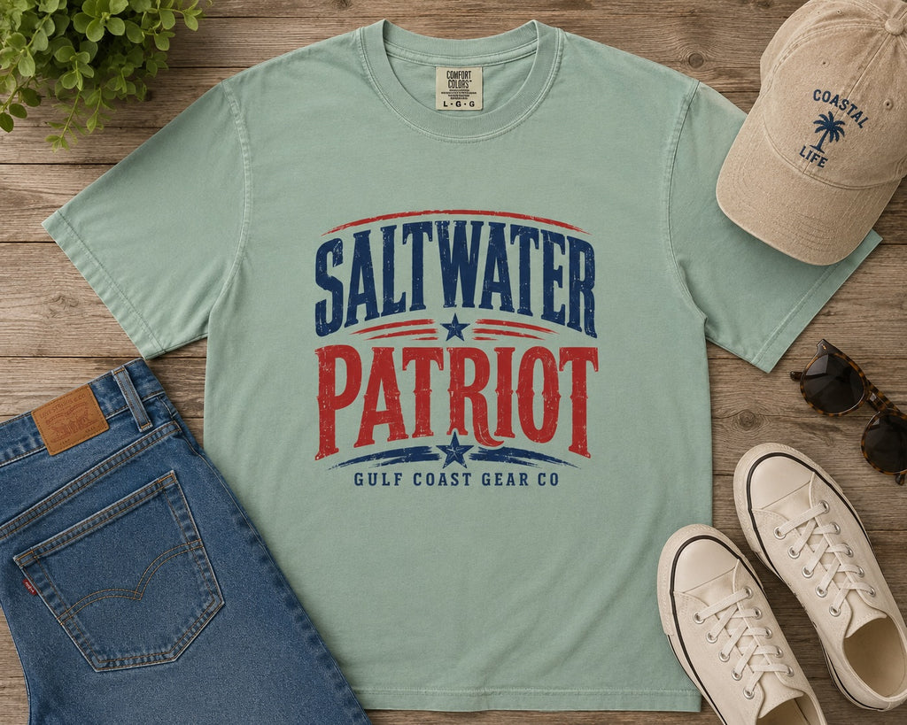 Saltwater Patriot | Premium Heavyweight Tee