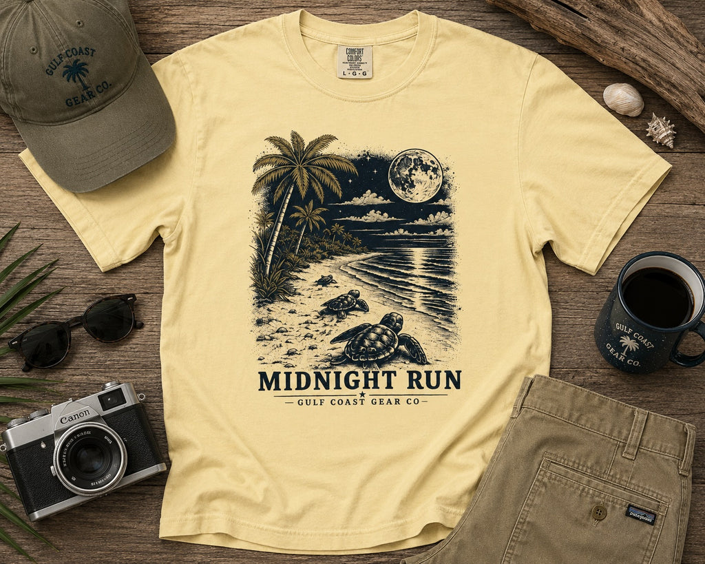 Midnight Run Sea Turtle |  Unisex Heavyweight Tee