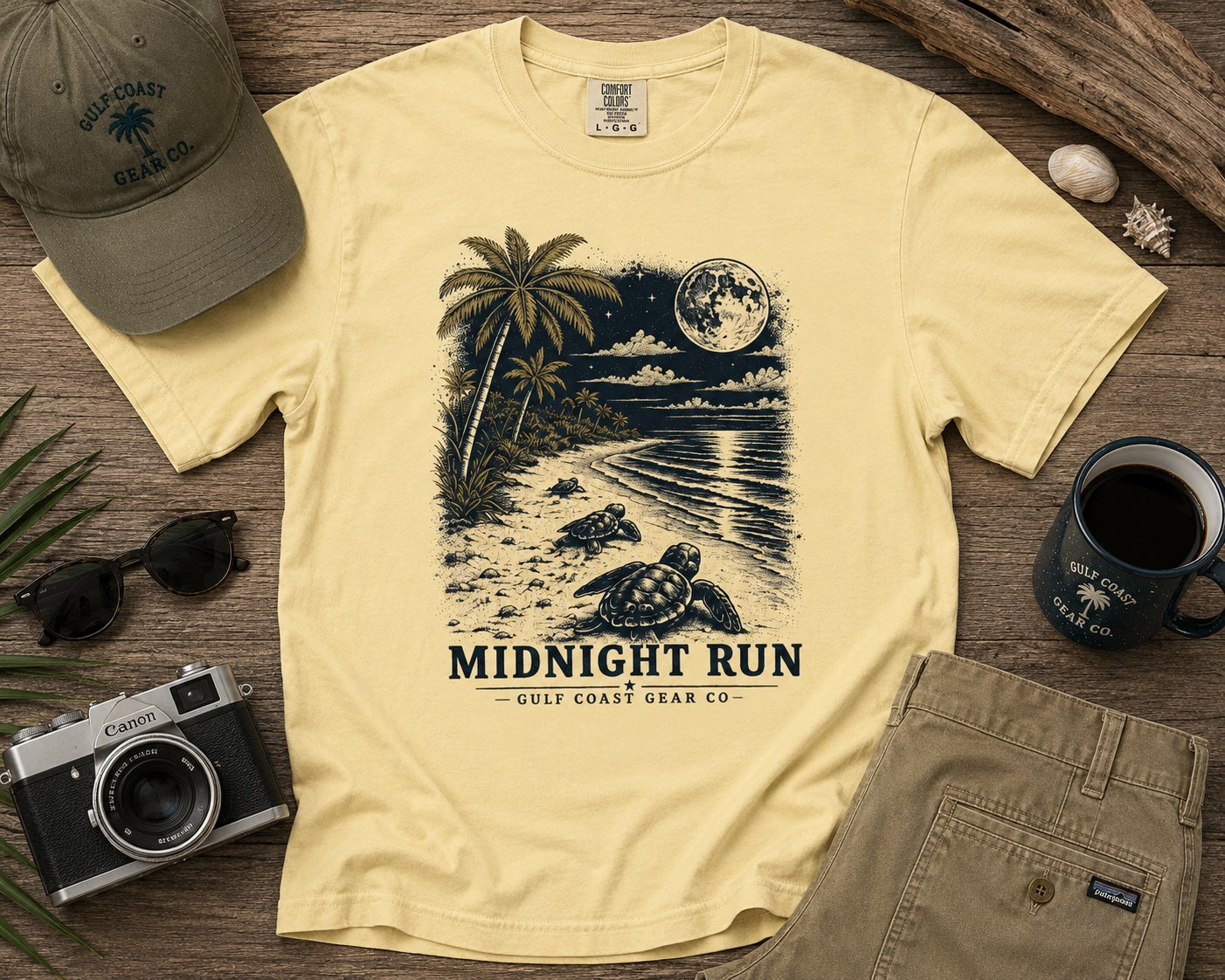 Midnight Run Sea Turtle |  Unisex Heavyweight Tee