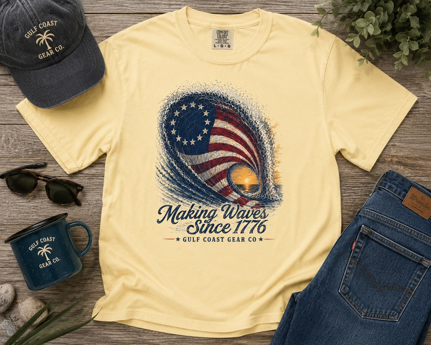 Making Waves Since 1776 | Premium Heavyweight Tee