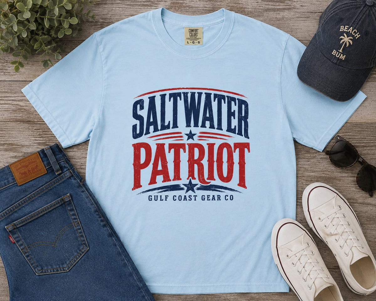 Saltwater Patriot | Premium Heavyweight Tee