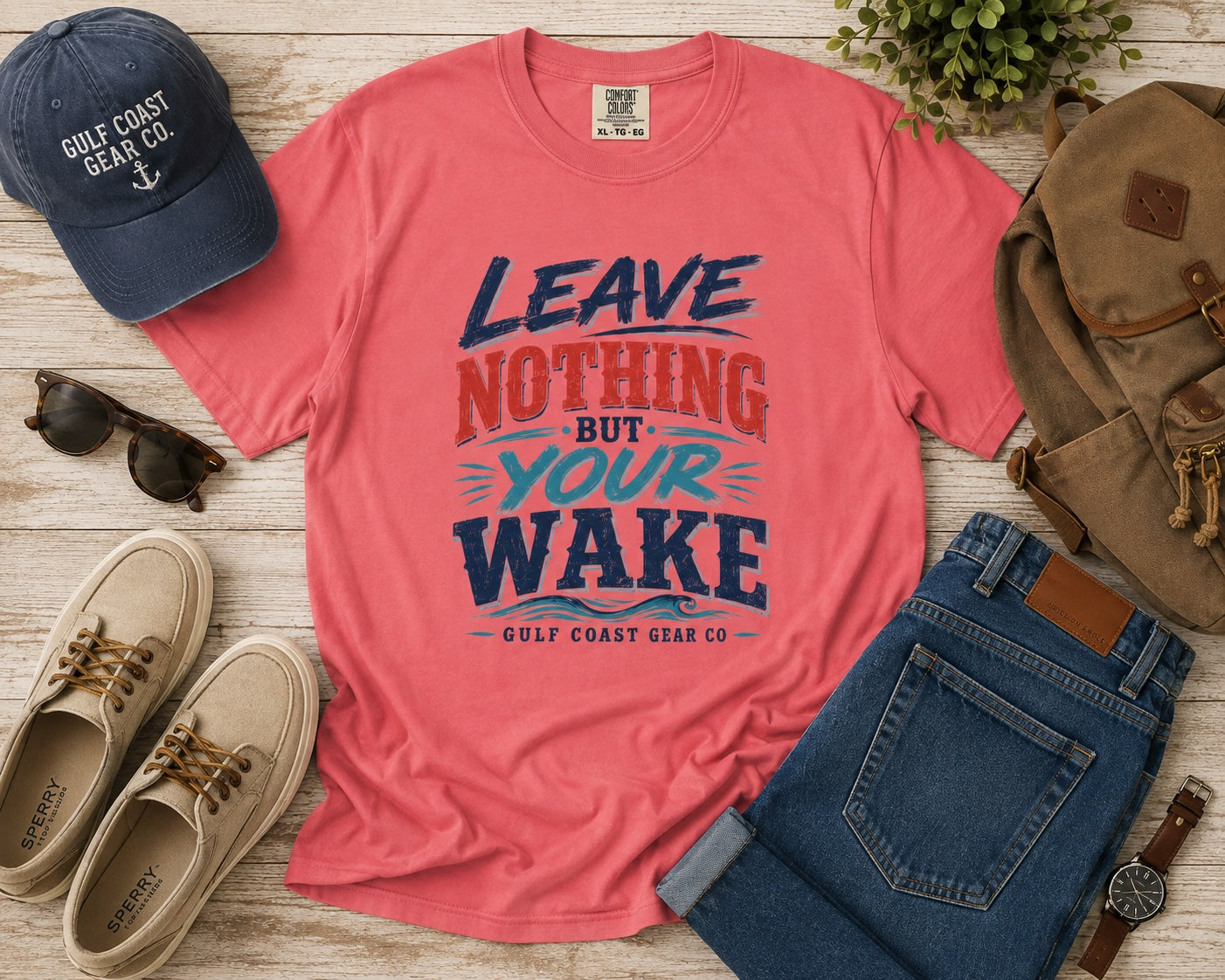 Leave Nothing But Your Wake | Premium Heavyweight Tee