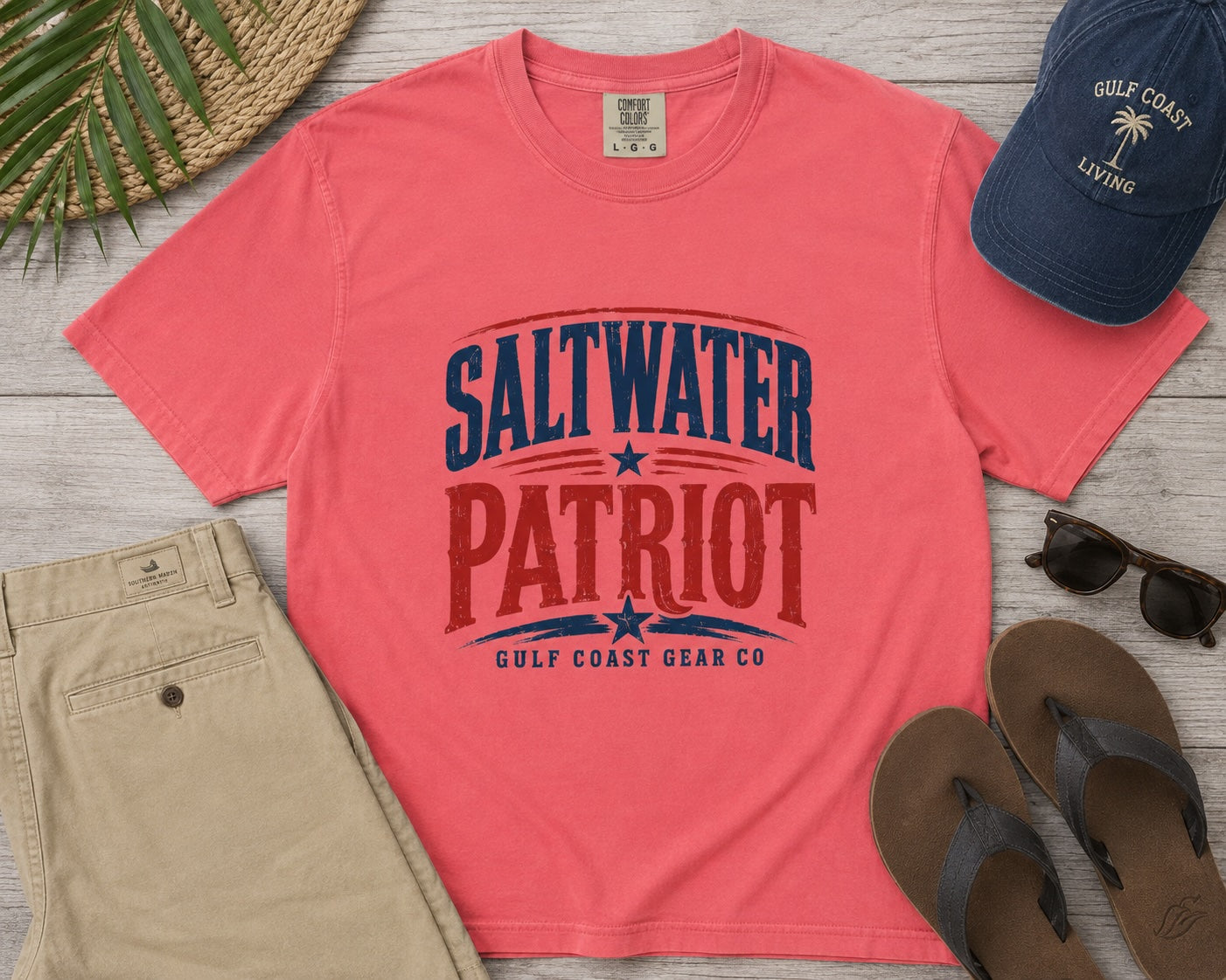 Saltwater Patriot | Premium Heavyweight Tee