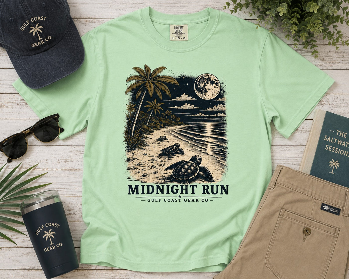 Midnight Run Sea Turtle |  Unisex Heavyweight Tee