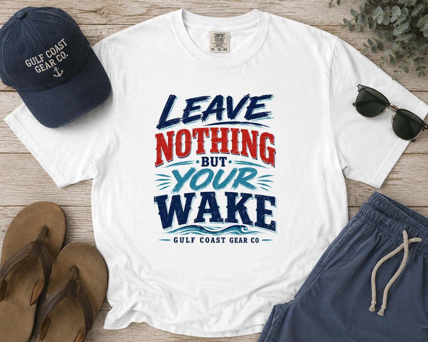 Leave Nothing But Your Wake | Premium Heavyweight Tee