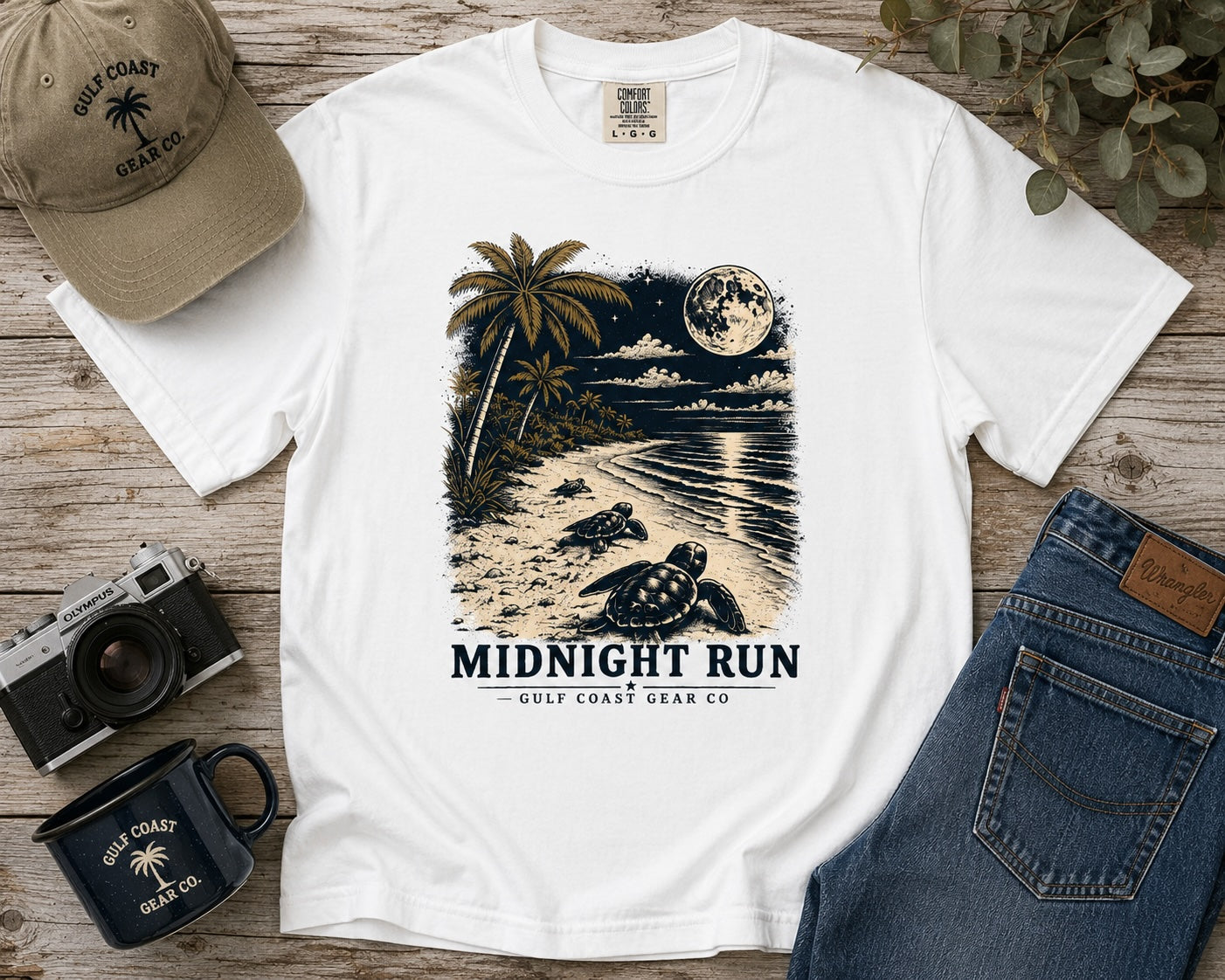 Midnight Run Sea Turtle |  Unisex Heavyweight Tee