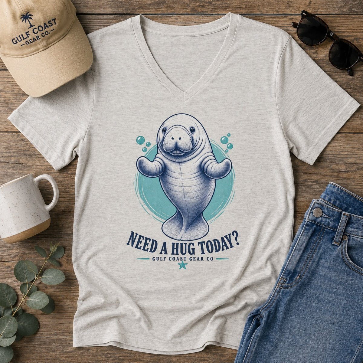 Need a Hug Today? | Premium Unisex V-Neck Tee