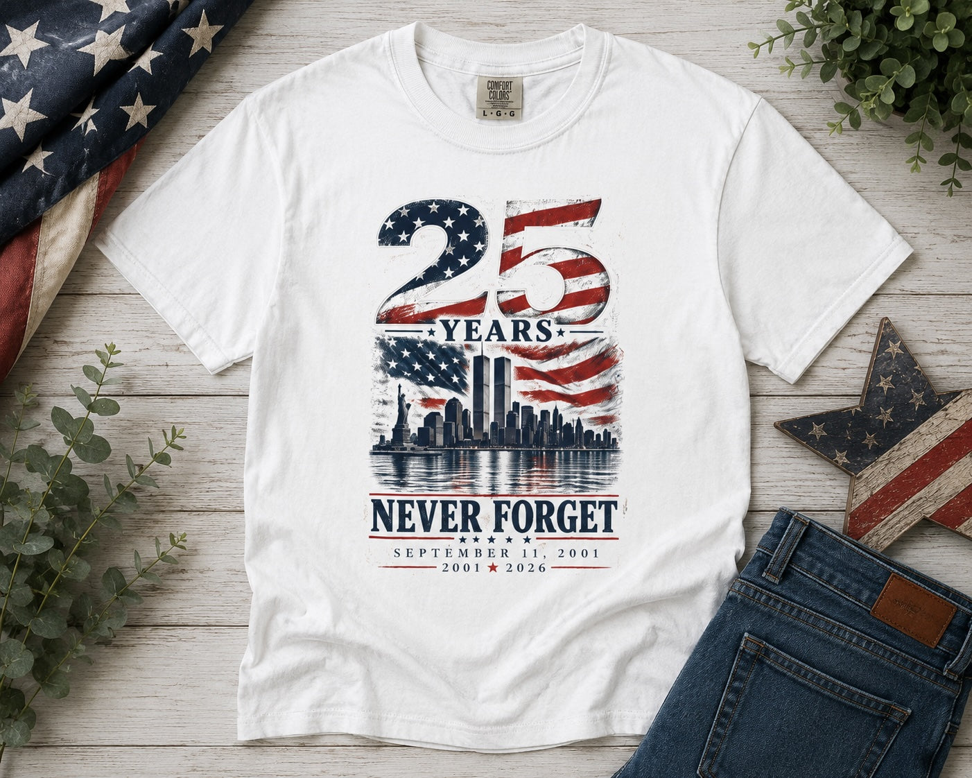 Never Forget | Premium Heavyweight Tee