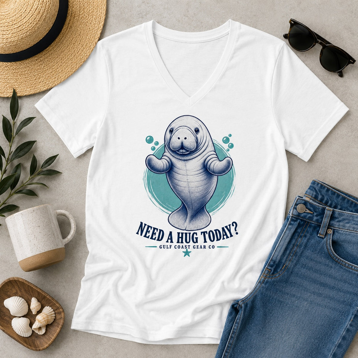 Need a Hug Today? | Premium Unisex V-Neck Tee
