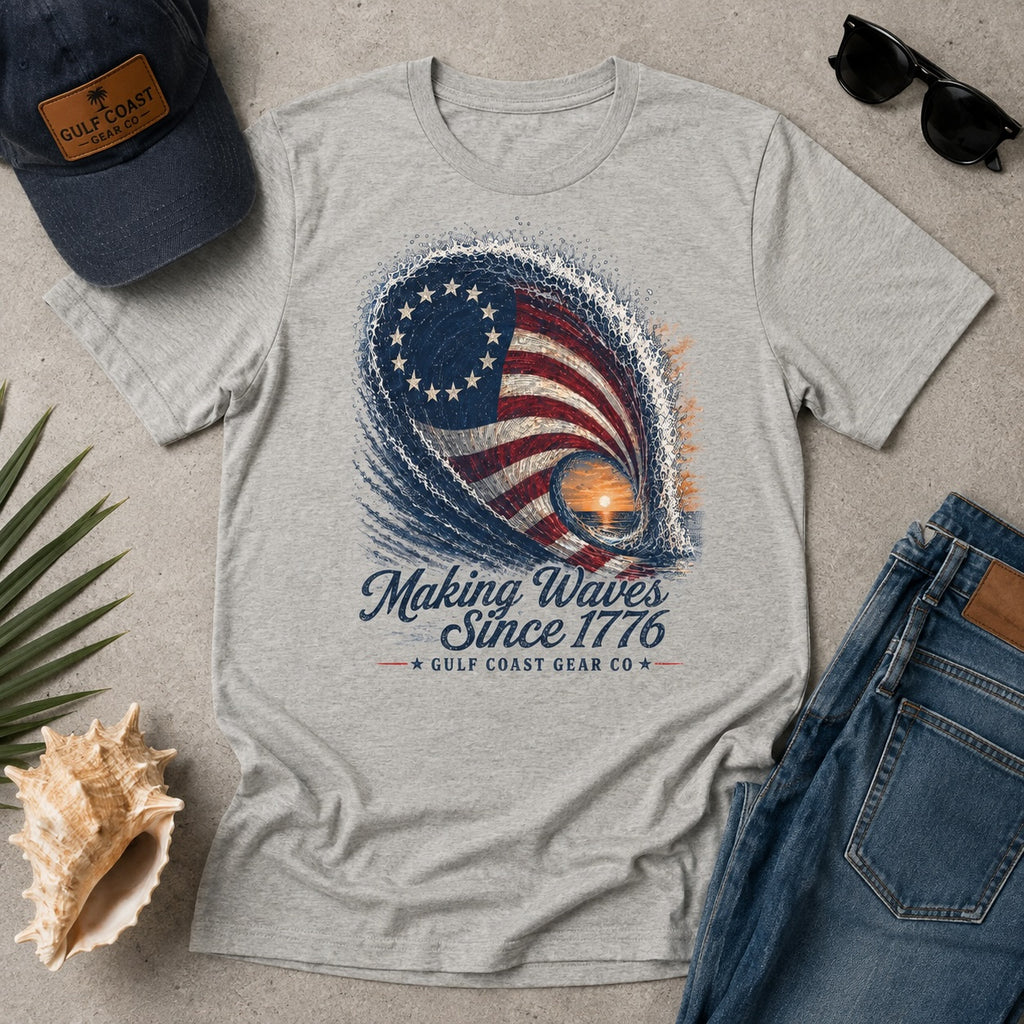 Making Waves Since 1776 | Unisex Crewneck Tee