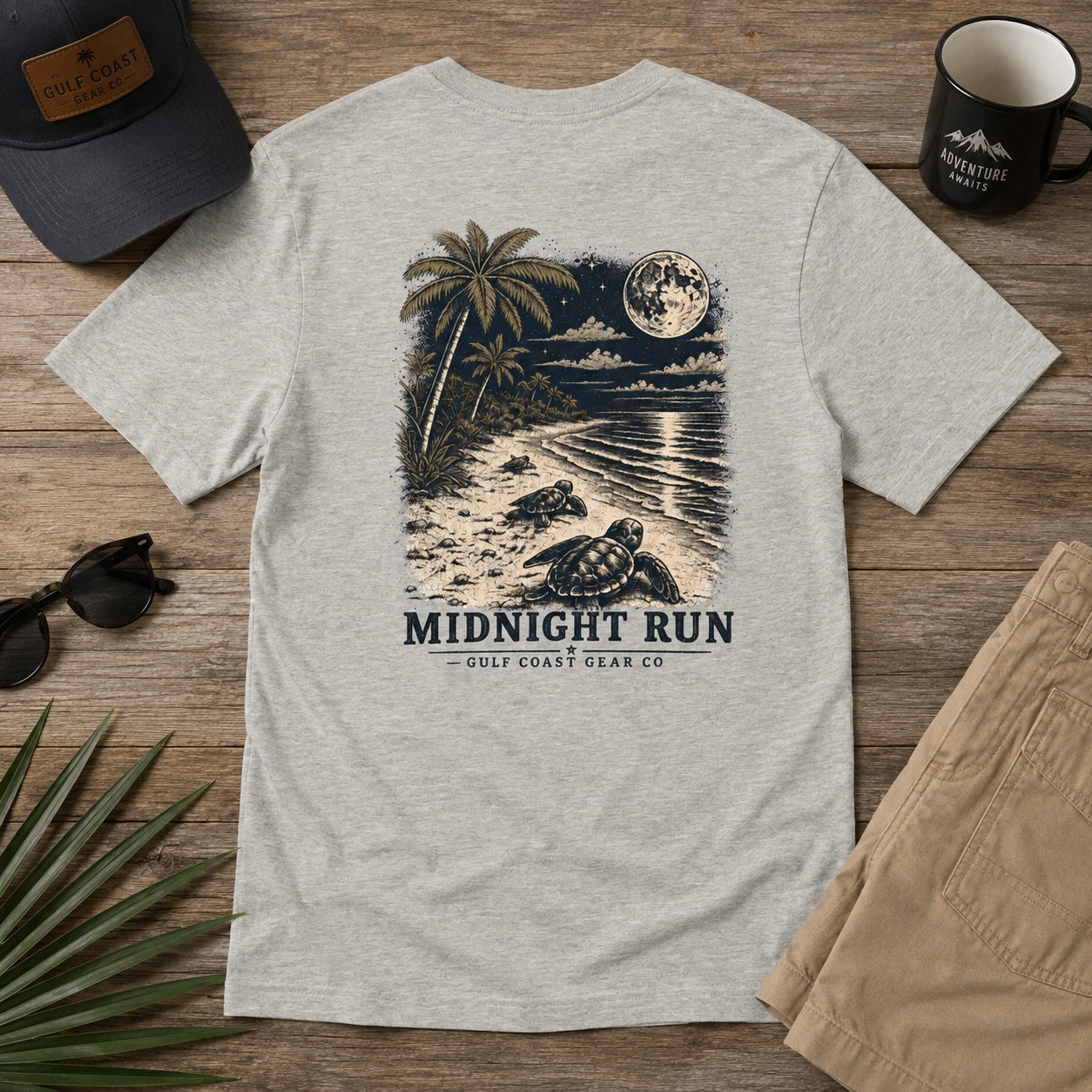 Sea Turtle Midnight Run | Unisex Crewneck Tee