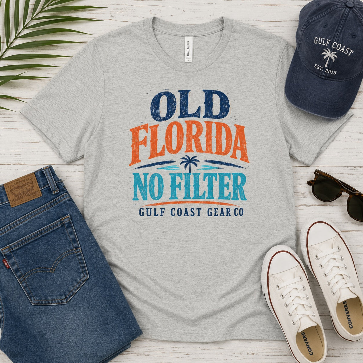 Old Florida No Filter | Unisex Crewneck Tee