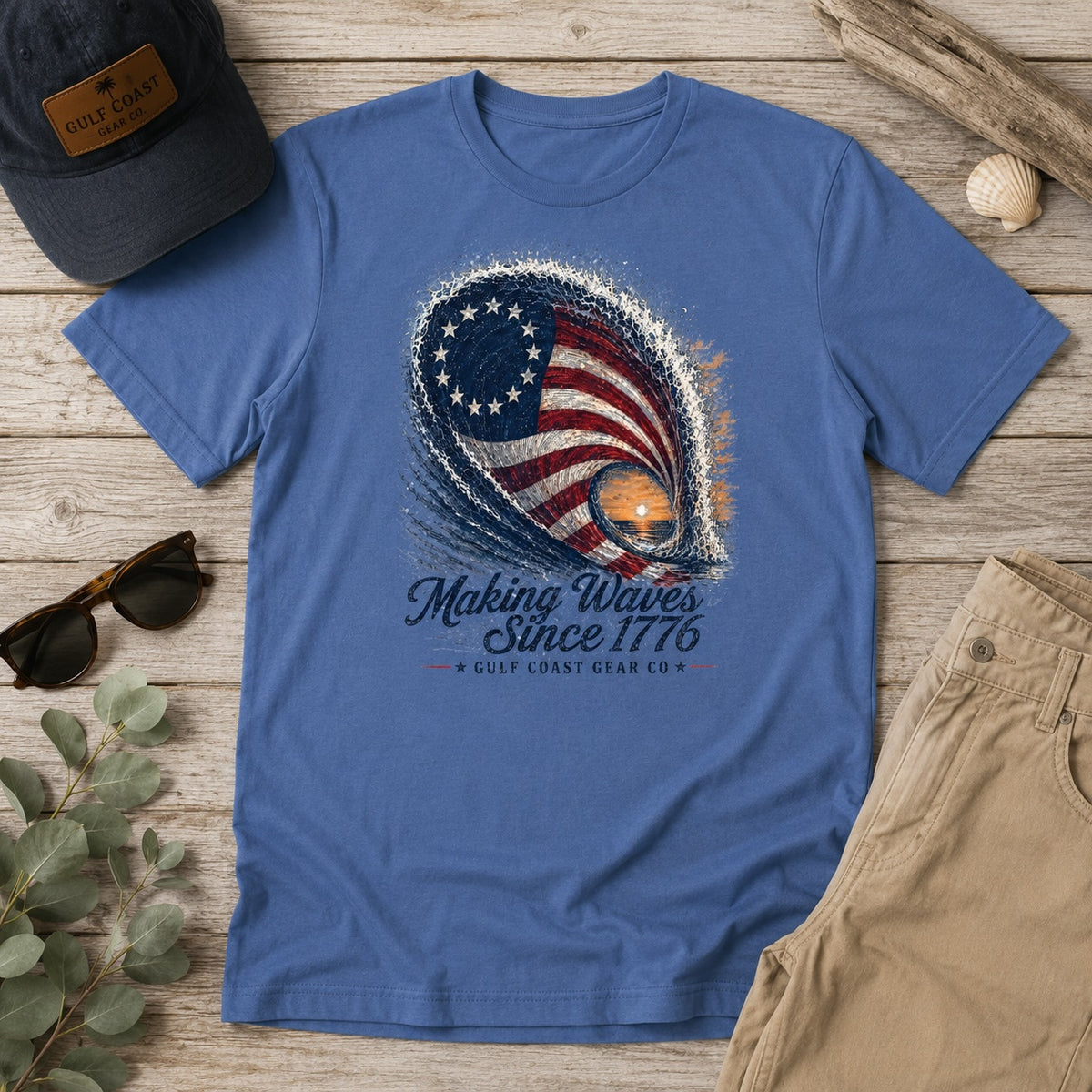 Making Waves Since 1776 | Unisex Crewneck Tee