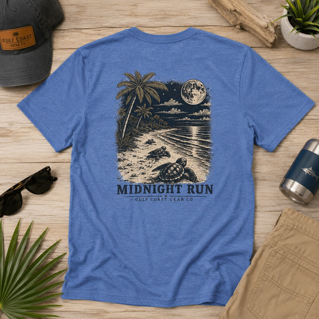 Sea Turtle Midnight Run | Unisex Crewneck Tee