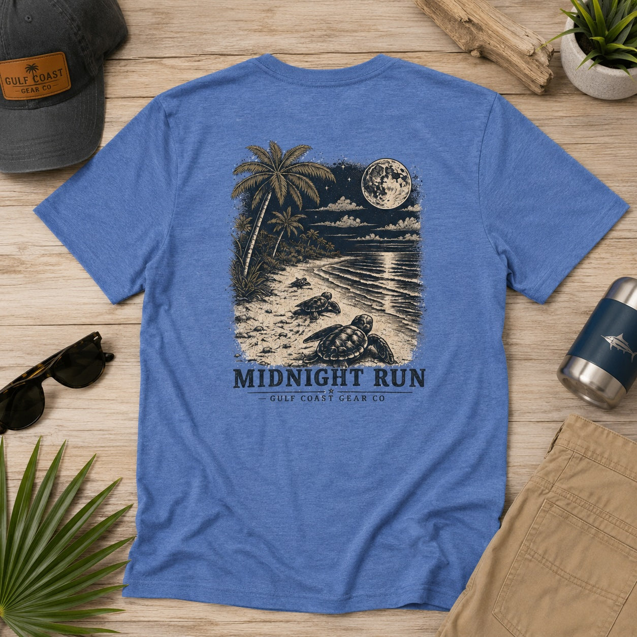 Sea Turtle Midnight Run | Unisex Crewneck Tee