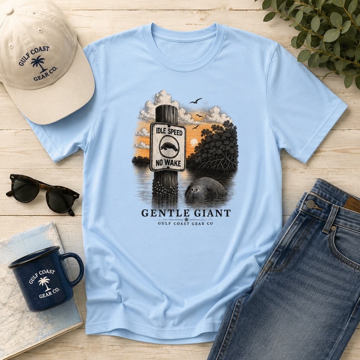 Gentle Giant Manatee |  Unisex Crewneck T-shirt