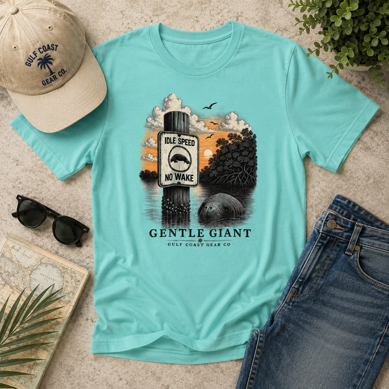 Gentle Giant Manatee |  Unisex Crewneck T-shirt