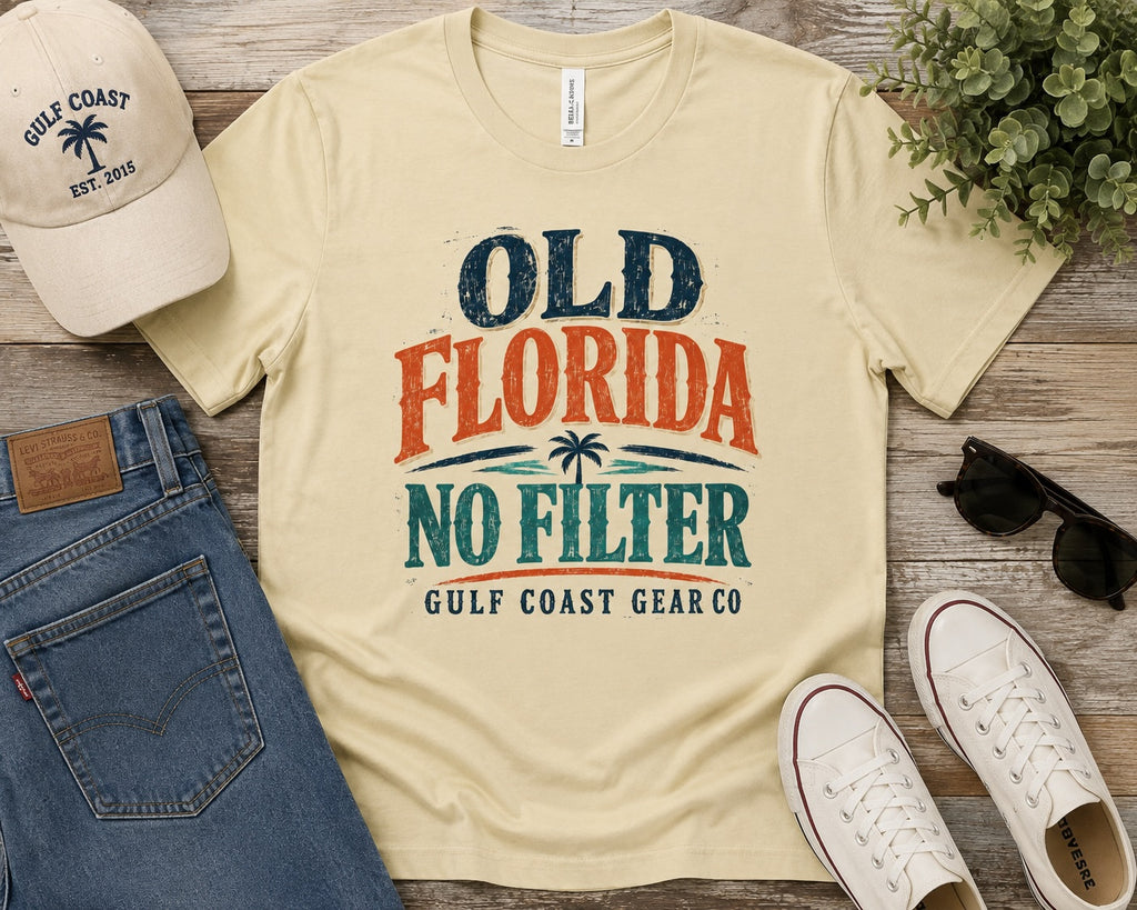 Old Florida No Filter | Unisex Crewneck Tee