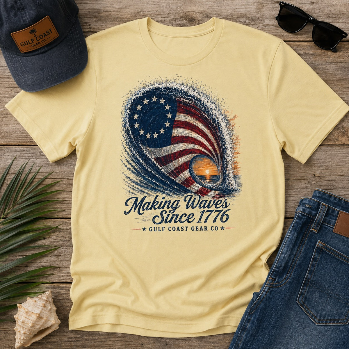 Making Waves Since 1776 | Unisex Crewneck Tee