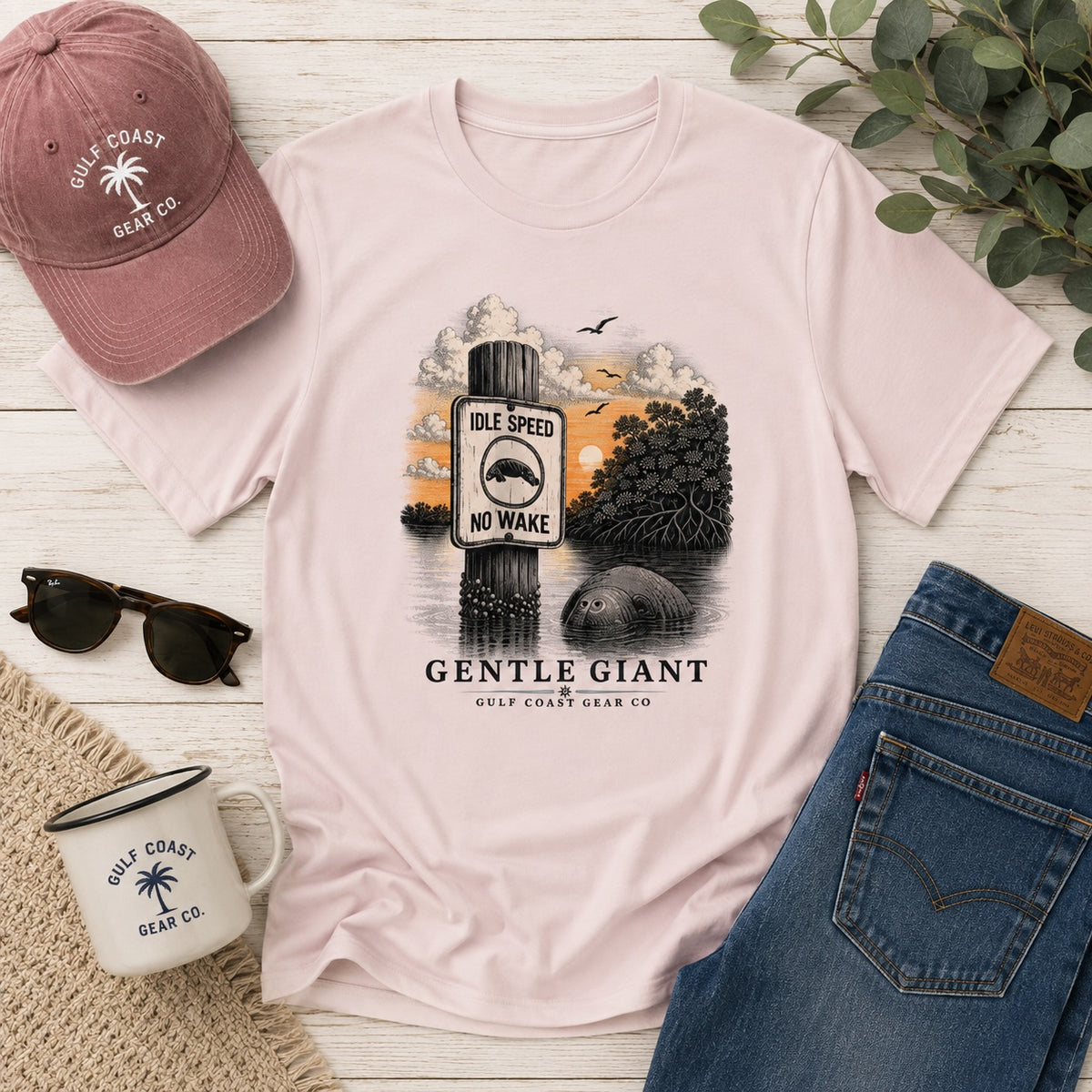 Gentle Giant Manatee |  Unisex Crewneck T-shirt