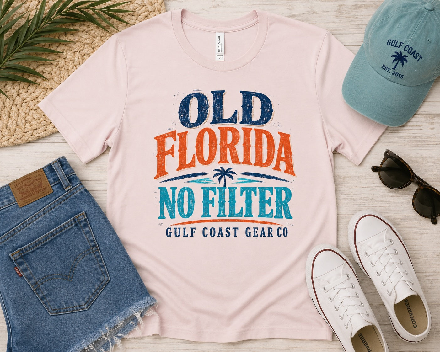 Old Florida No Filter | Unisex Crewneck Tee