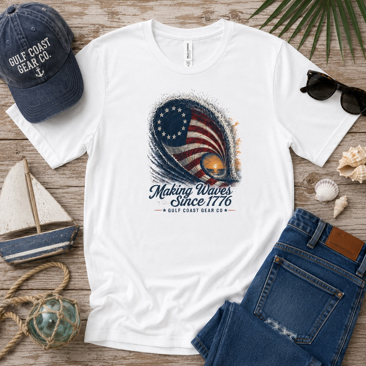 Making Waves Since 1776 | Unisex Crewneck Tee