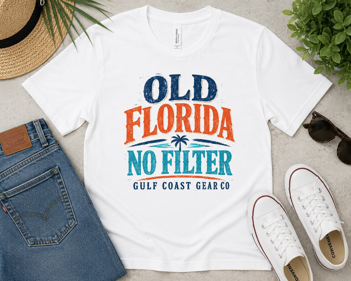 Old Florida No Filter | Unisex Crewneck Tee