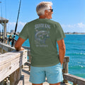 Silver King heavyweight crewneck tee in Military Green, back